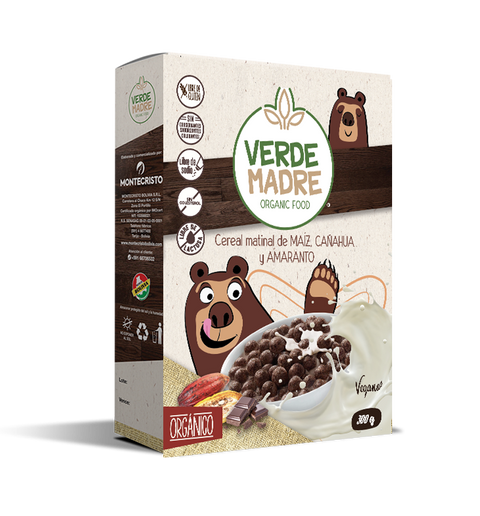 Cereal de chocolate orgánico | Montecristo | 300 g